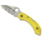 Spyderco 2024 Spyderco Dragonfly 2 Salt Lightweight Yellow H1 Serrated SPY-C28SYL2 - alternate 2